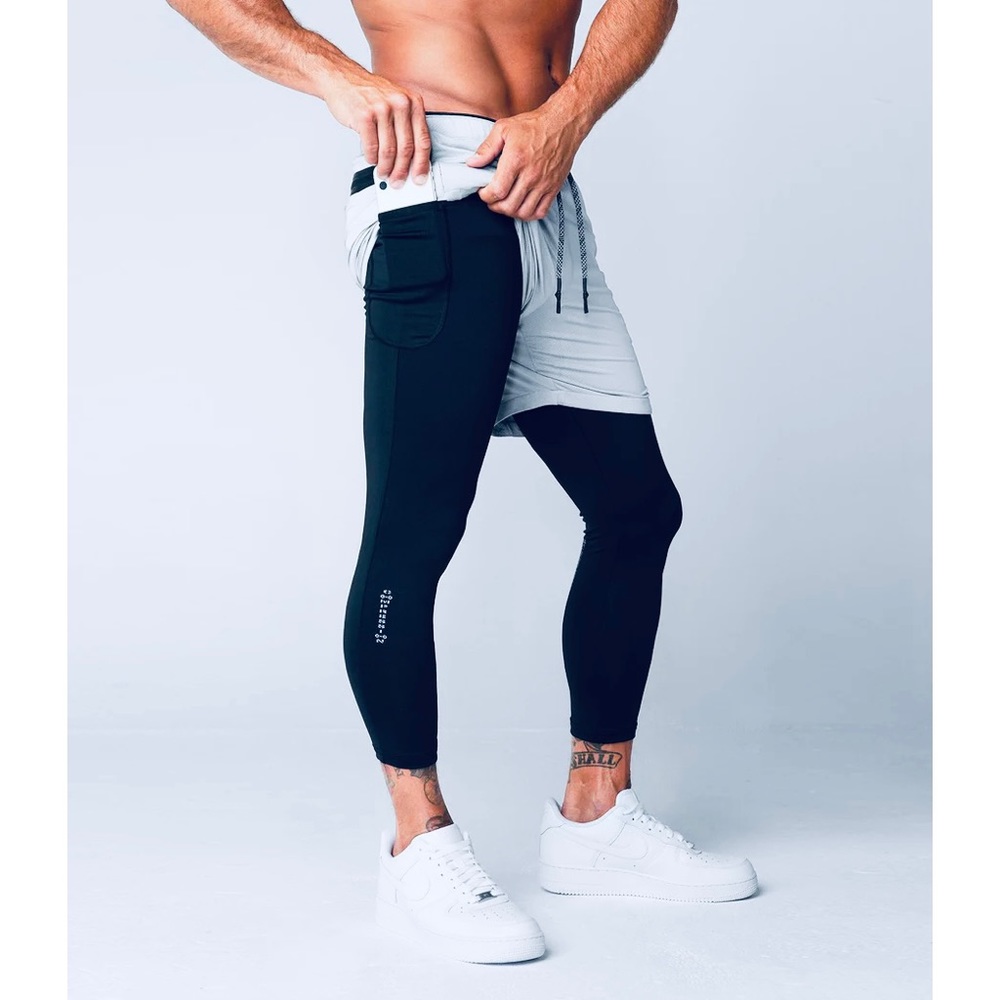 BORN TOUGH Air Pro Shorts With Legging Liner